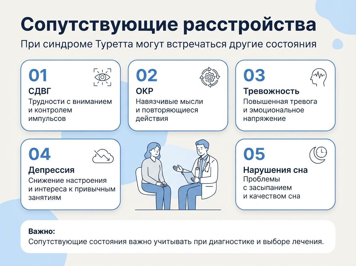 Лечение синдрома Туретта в Топках инфографика